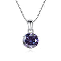 1 Carat Moissanite Pendant Necklace For Women - 925 Sterling Silver.