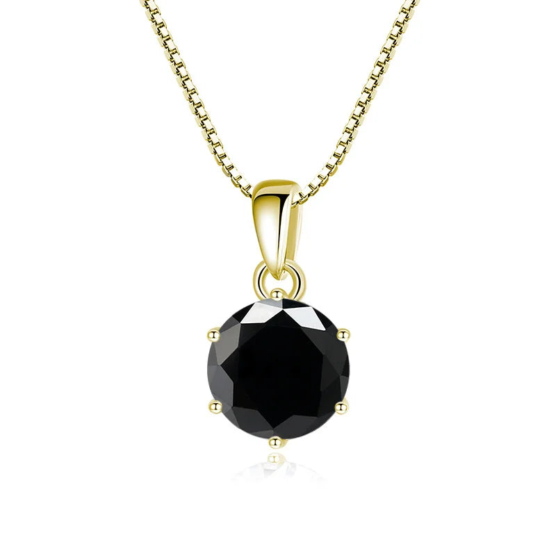 1 Carat Moissanite Pendant Necklace For Women - 925 Sterling Silver.